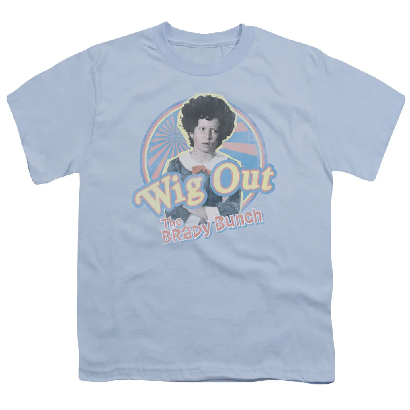 Today Only The Brady Bunch Kids T-Shirt Wig Out Light Blue Tee