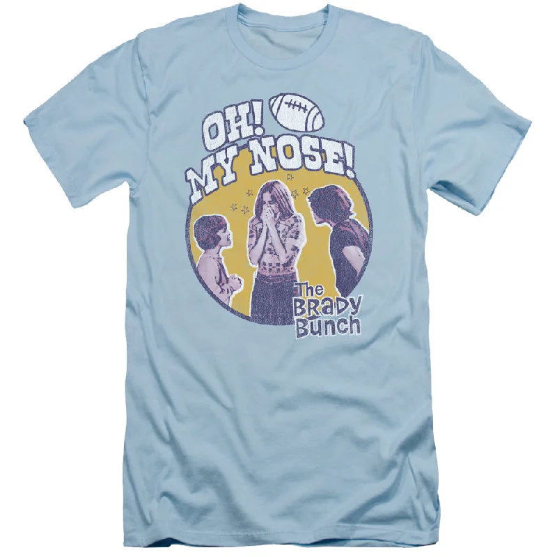 Super Bargain The Brady Bunch Slim Fit T-Shirt My Nose Light Blue Tee