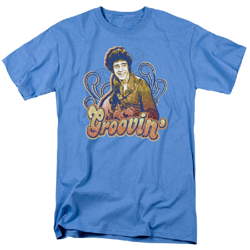 Reduced Prices The Brady Bunch T-Shirt Grooving Carolina Blue Tee