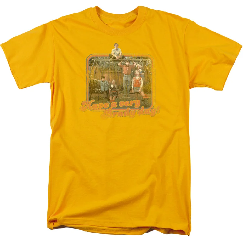 Steals and Deals The Brady Bunch T-Shirt Have a Very Brady Day Gold Tee