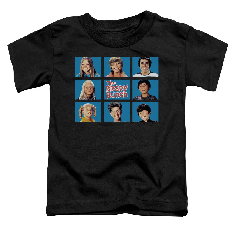 Price Cut The Brady Bunch Toddler T-Shirt Family Framed Black Tee