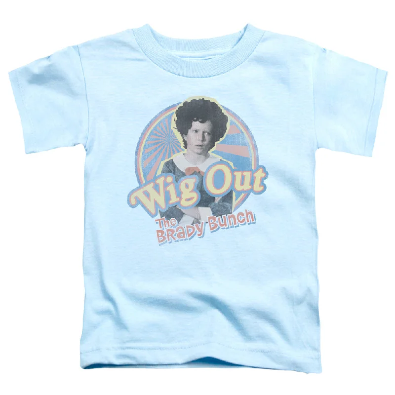 Exclusive Deal The Brady Bunch Toddler T-Shirt Wig Out Light Blue Tee
