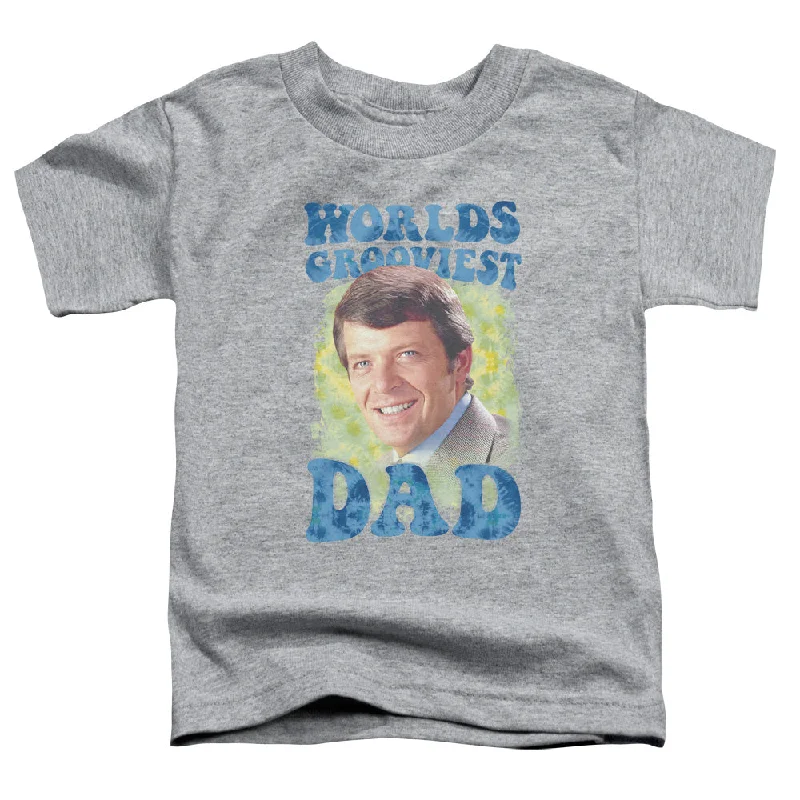Exclusive Online Offer The Brady Bunch Toddler Tee Worlds Grooviest Dad Athletic Heather