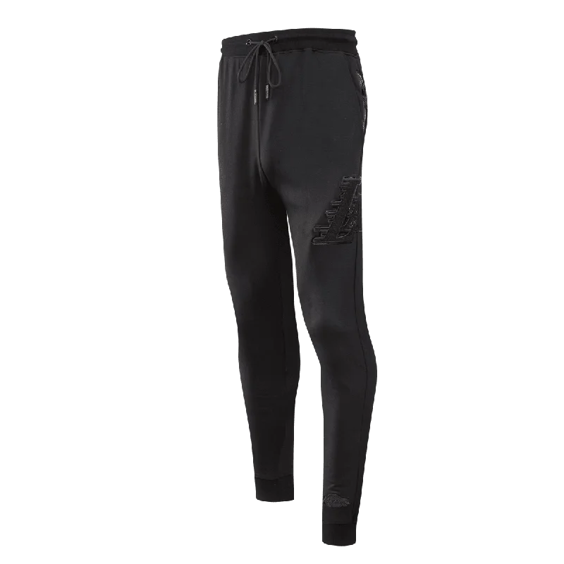 New Deals NBA LOS ANGELES LAKERS TRIPLE BLACK LOGO MEN'S JOGGER (BLACK)