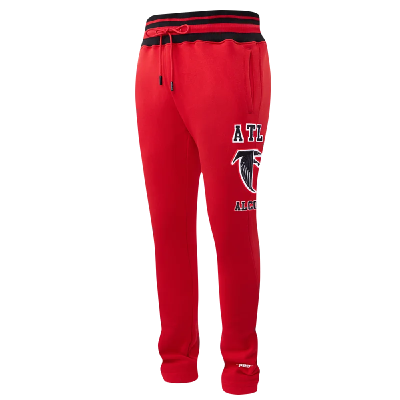 Seasonal Clearance NFL ATLANTA FALCONS RETRO CLASSIC MEN'S SWEATPANT (RED/BLACK)
