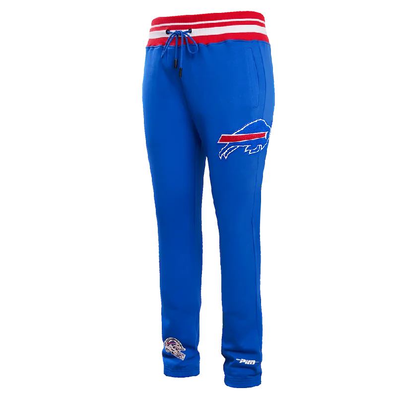 Bonus Savings NFL BUFFALO BILLS MASHUP MEN'S RIB SWEATPANT (ROYAL BLUE/RED)