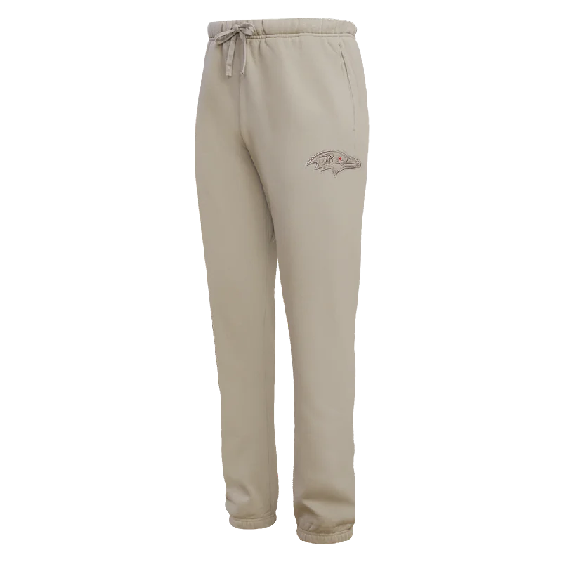 Super Bargain NFL BALTIMORE RAVENS NEUTRAL MEN'S SWEATPANT (TAUPE)