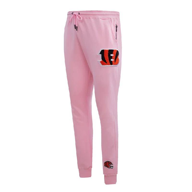 Can't Miss NFL CINCINNATI BENGALS CLASSIC CHENILLE MEN'S JOGGER (PINK)