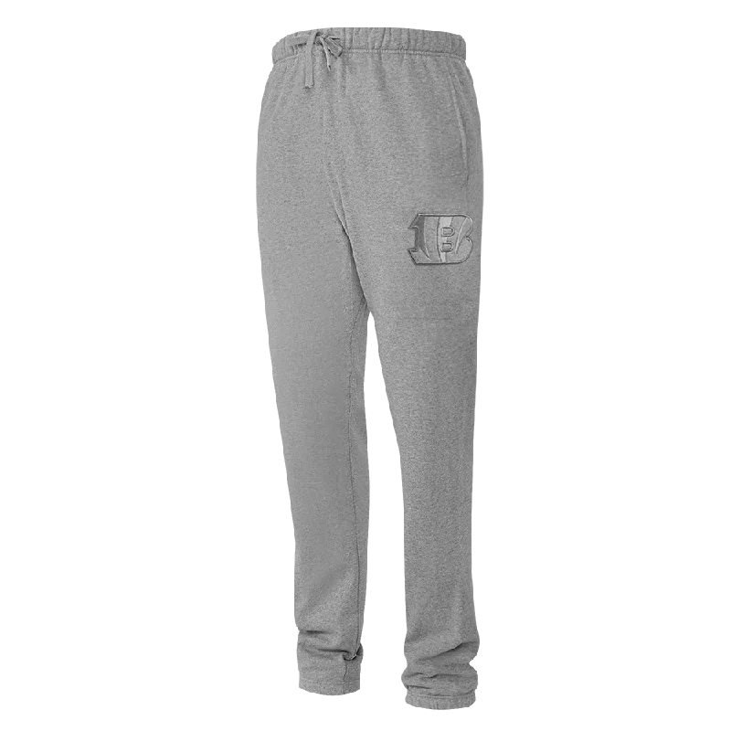 Limited Availability NFL CINCINNATI BENGALS NEUTRAL MEN'S SWEATPANT (DARK HEATHER GRAY) Limited Availability NFL CINCINNATI BENGALS NEUTRAL MEN'S SWEATPANT (DARK HEATHER GRAY)