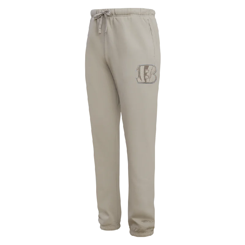 Midnight Madness NFL CINCINNATI BENGALS NEUTRAL FLC SWEATPANT (TAUPE)