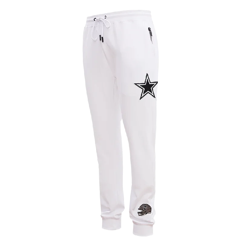 Holiday Sale NFL DALLAS COWBOYS CLASSIC CHENILLE MEN'S JOGGER (WHITE)