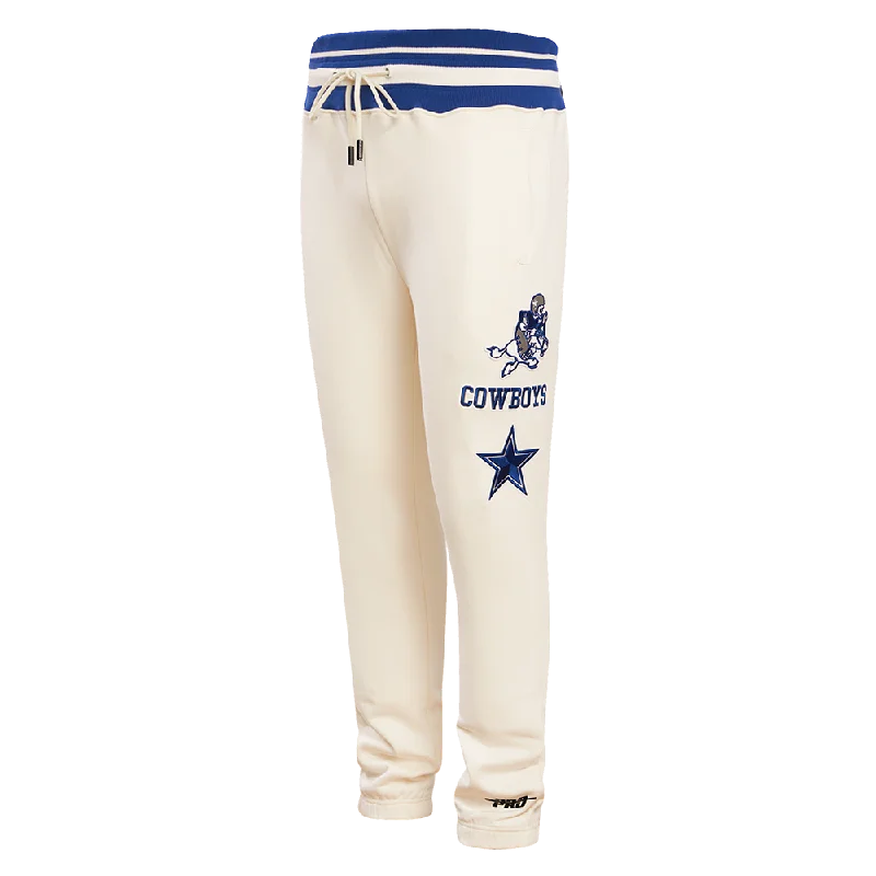 Members Only NFL DALLAS COWBOYS RETRO CLASSIC MEN'S SWEATPANT (EGGSHELL/DODGER BLUE) Members Only NFL DALLAS COWBOYS RETRO CLASSIC MEN'S SWEATPANT (EGGSHELL/DODGER BLUE)