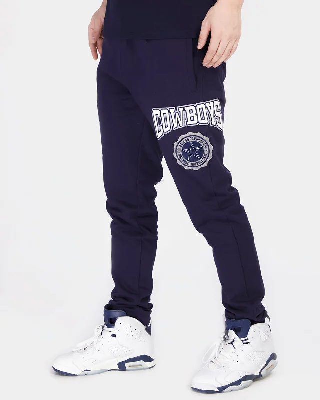 Reduced Prices NFL DALLAS COWBOYS CREST EMBLEM MEN'S RIB SWEATPANT (MIDNIGHT NAVY)