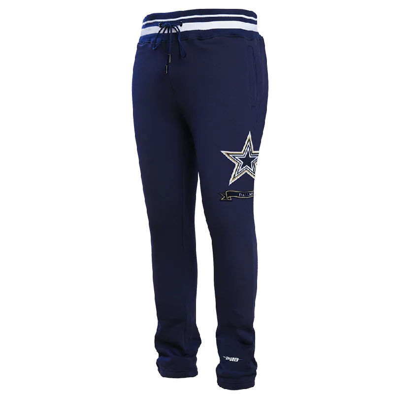 Midnight Madness NFL DALLAS COWBOYS PRO PREP MEN'S RIB FLC SWEATPANT (MIDNIGHT NAVY)