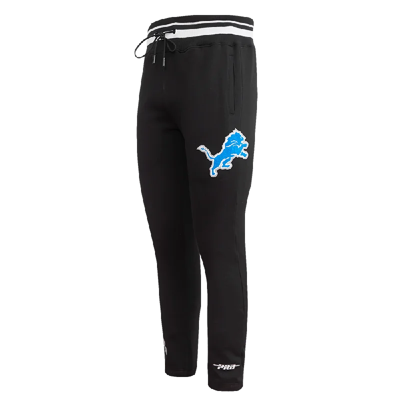 Hot Deal NFL DETROIT LIONS MASHUP MEN'S RIB SWEATPANT (BLACK)