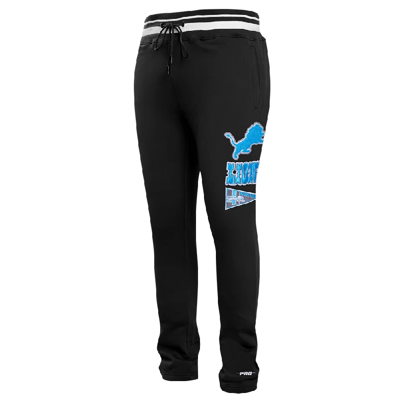 Savings Alert NFL DETROIT LIONS RETRO CLASSIC MEN'S SWEATPANT (BLACK)
