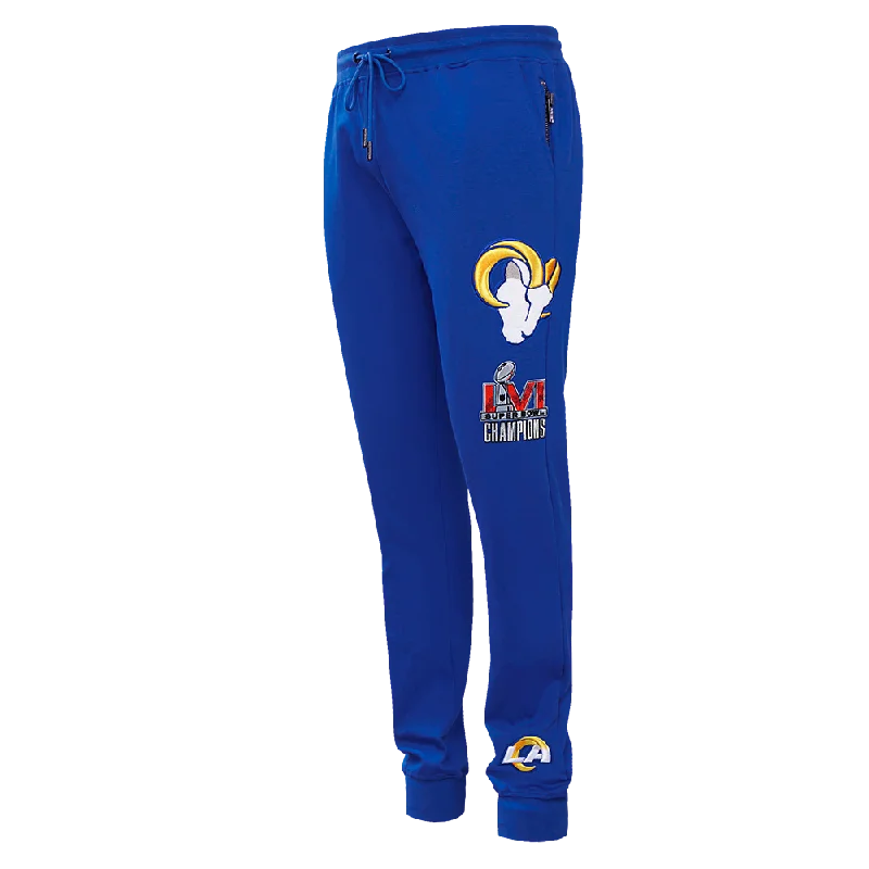 Shop and Save NFL LOS ANGELES RAMS CLASSIC CHENILLE MEN'S JOGGER (ROYAL BLUE)