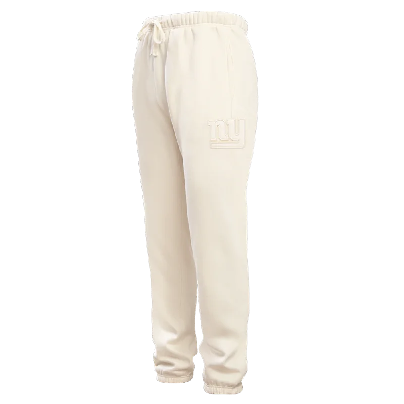 Price Buster NFL NEW YORK GIANTS NEUTRAL FLC SWEATPANT (EGGSHELL)