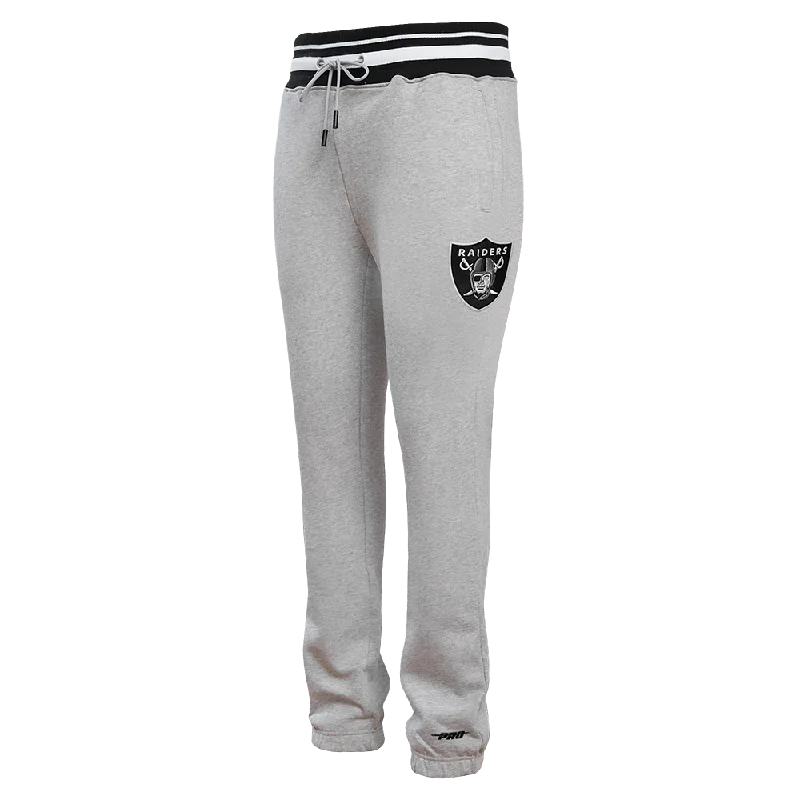 Lowest Price NFL LAS VEGAS RAIDERS SCRIPT TAIL MEN'S RIB FLC SWEATPANT (HEATHER GRAY/BLACK) Lowest Price NFL LAS VEGAS RAIDERS SCRIPT TAIL MEN'S RIB FLC SWEATPANT (HEATHER GRAY/BLACK)