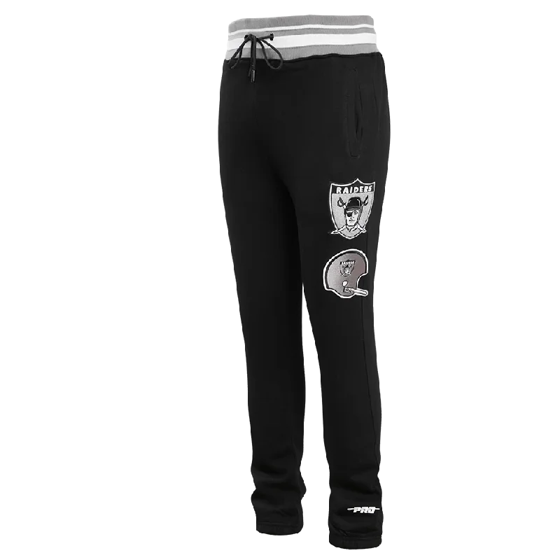 Warehouse Sale NFL OAKLAND RAIDERS RETRO CLASSIC MEN'S SWEATPANT (BLACK/GREY)