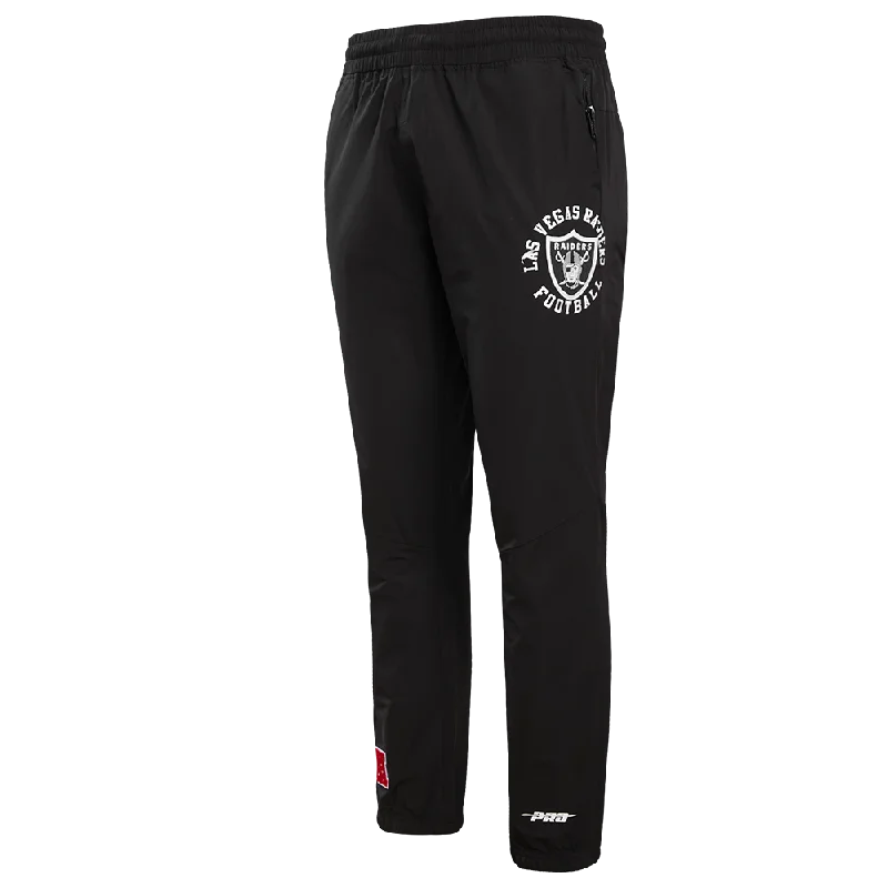 Overstock NFL LAS VEGAS RAIDERS HYBRID MEN'S WOVEN PANT (BLACK)