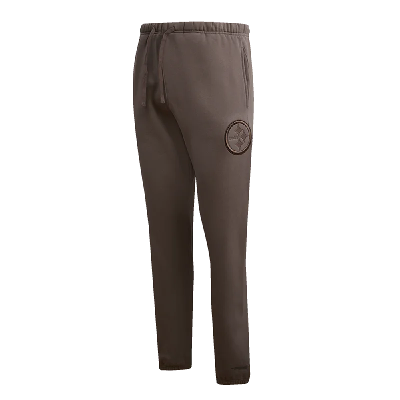 Special Price NFL PITTSBURGH STEELERS NEUTRAL MEN'S SWEATPANT (DARK TAUPE)