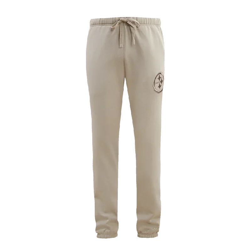 Bargain Bin NFL PITTSBURGH STEELERS NEUTRAL FLC SWEATPANT (TAUPE)