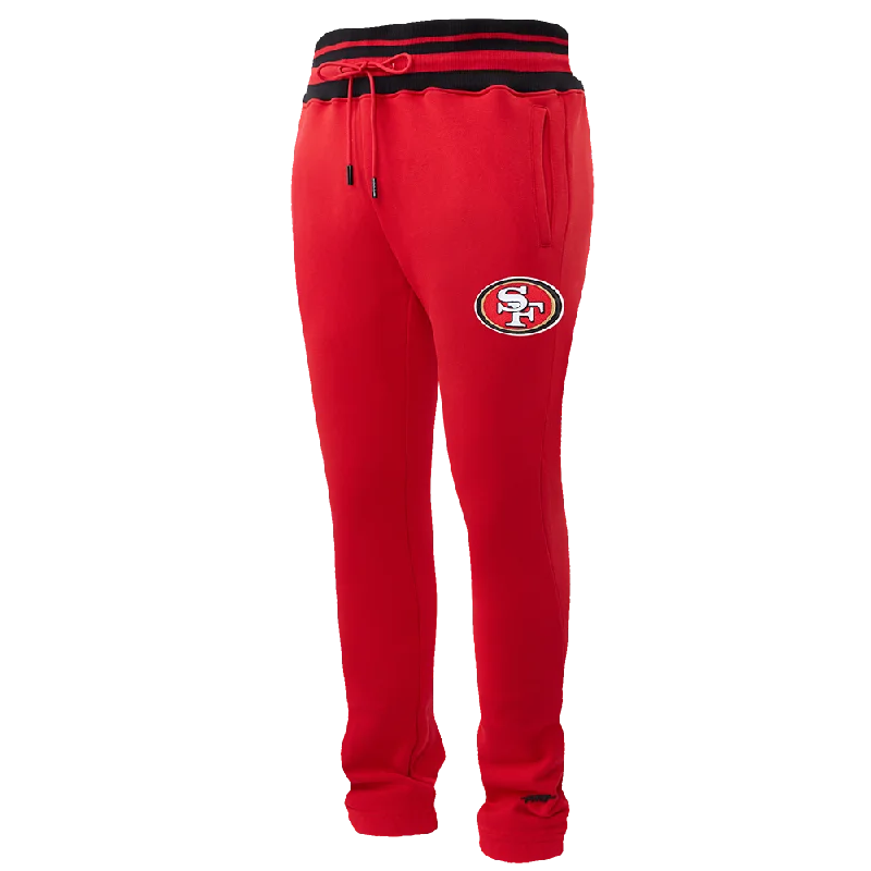 Overstock Sale NFL SAN FRANCISCO 49ERS SCRIPT TAIL MEN'S RIB FLC SWEATPANT (RED/BLACK) Overstock Sale NFL SAN FRANCISCO 49ERS SCRIPT TAIL MEN'S RIB FLC SWEATPANT (RED/BLACK)