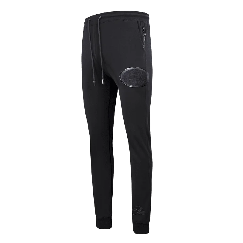 Crazy Deals NFL SAN FRANCISCO 49ERS TRIPLE BLACK LOGO MEN'S JOGGER (TRIPLE BLACK)