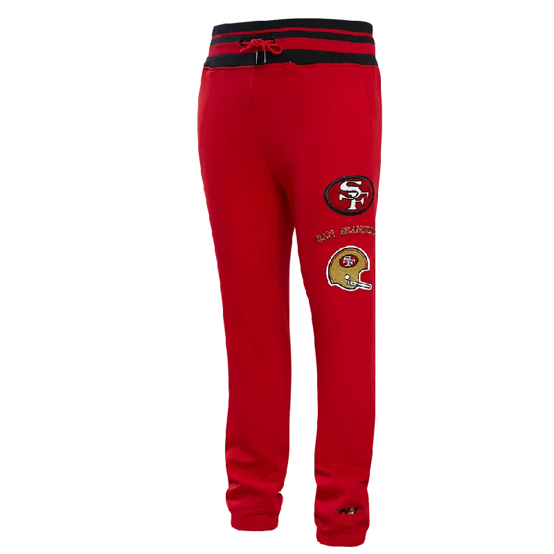 Special Promotion NFL SAN FRANCISCO 49ERS RETRO CLASSIC MEN'S SWEATPANT (RED/BLACK) Special Promotion NFL SAN FRANCISCO 49ERS RETRO CLASSIC MEN'S SWEATPANT (RED/BLACK)