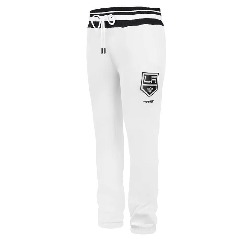 Year-End Sale NHL LOS ANGELES KINGS SCRIPT TAIL MEN'S RIB FLC SWEATPANT (WHITE/BLACK) Year-End Sale NHL LOS ANGELES KINGS SCRIPT TAIL MEN'S RIB FLC SWEATPANT (WHITE/BLACK)